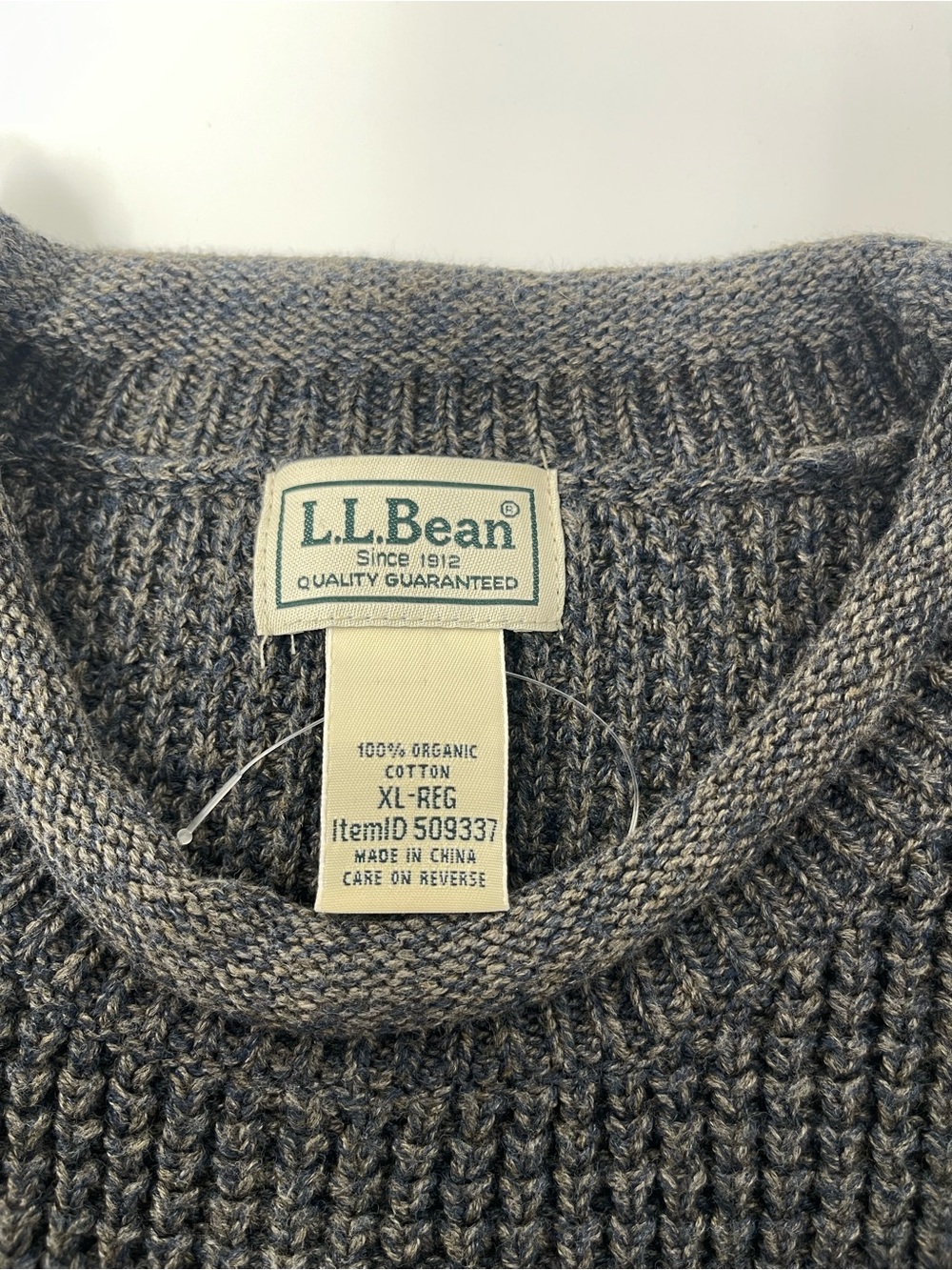 L.L. Bean Men's Heather Gray Crewneck Sweater